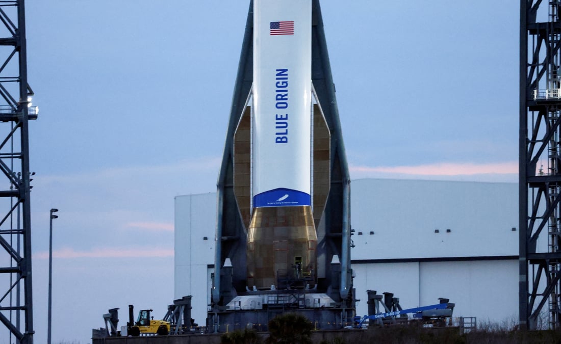 Blue Origin doit lancer pour la toute première fois sa fusée New Glenn.