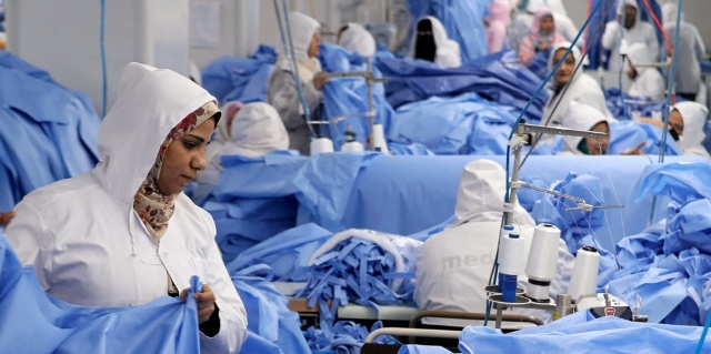 unite textile combinaisons medicales egypte industrie