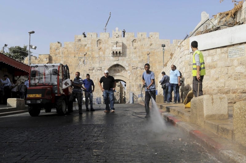 Un agresseur a l'arme blanche tue par la police israelienne a jerusalem