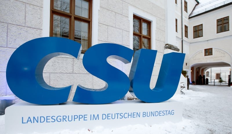 Manifestation contre la politique migratoire de la csu a munich