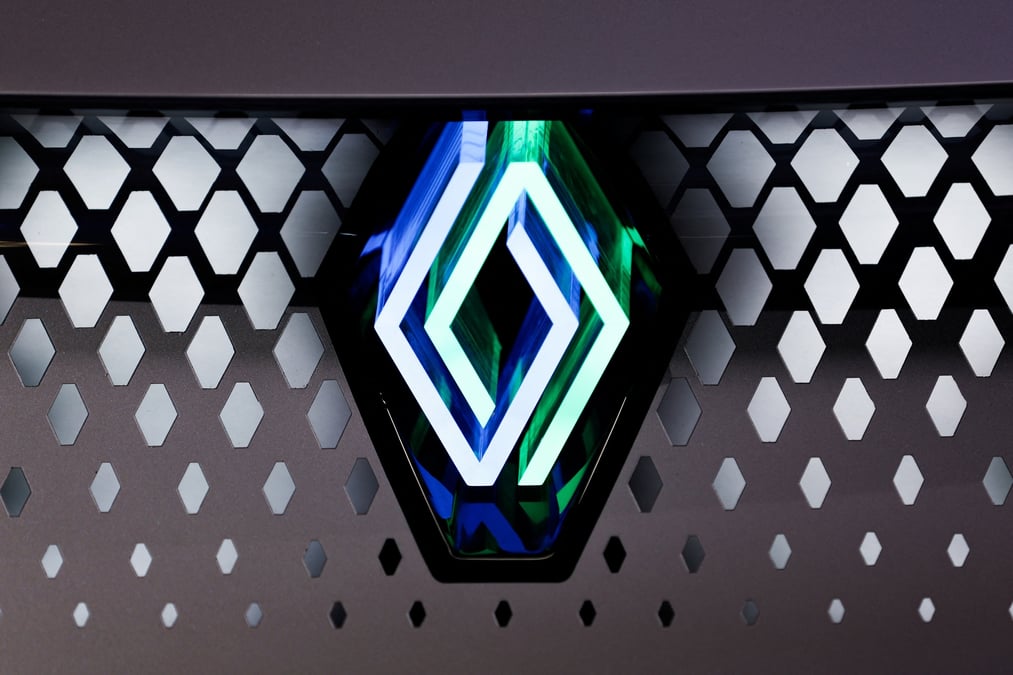 Le logo de renault lors de la conference viva technology au parc des expositions porte de versailles a paris