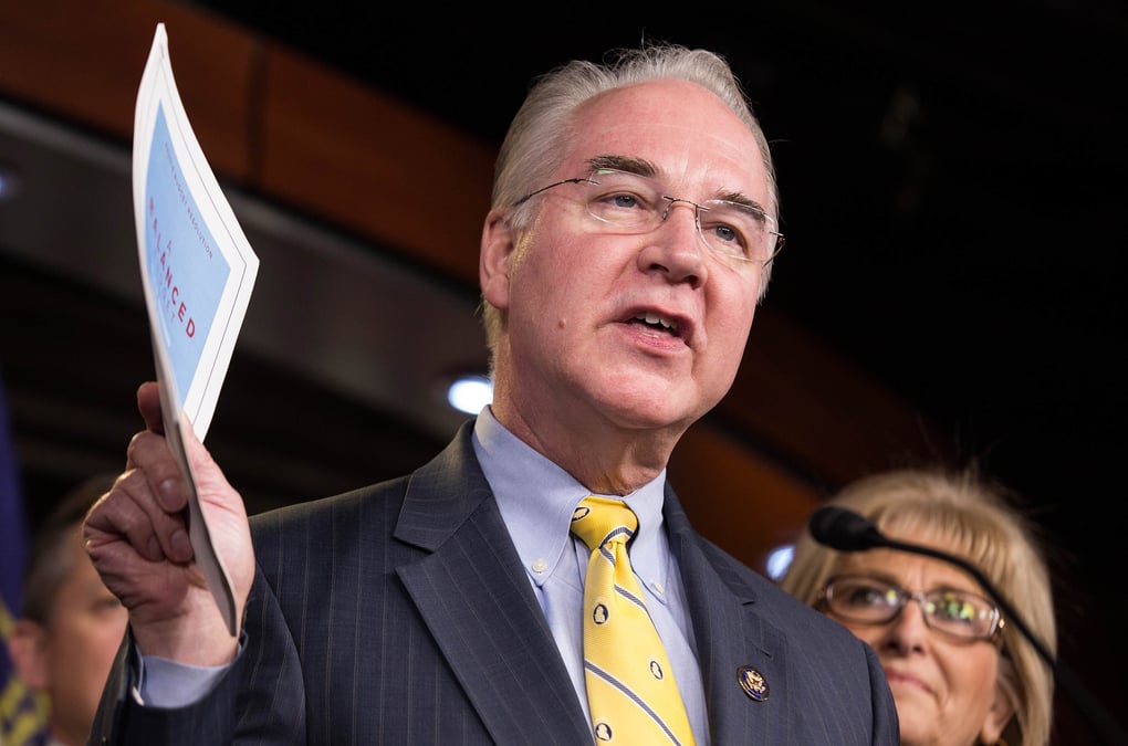 Tom price nomme secretaire de la sante aux etats-unis