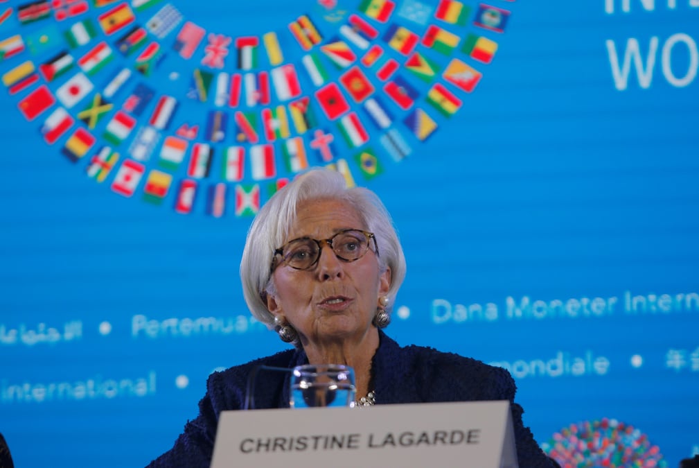Lagarde (fmi) met en avant les perils d'une guerre commerciale
