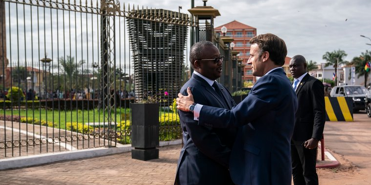 Emmanuel Macron Umaro Sissoco Embaló.