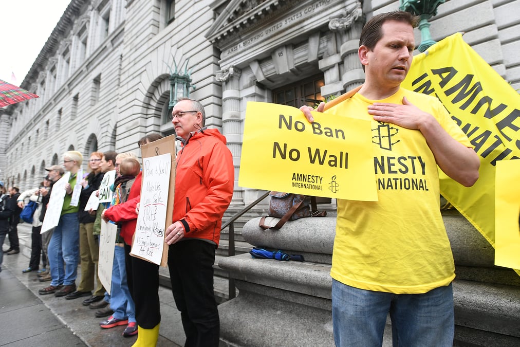 Audience d'appel pour le decret anti-immigration de trump