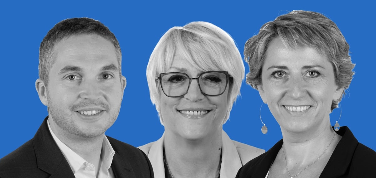 Simon Uzenat, Brigitte Devésa et Lauriane Josende (de g. à d.)