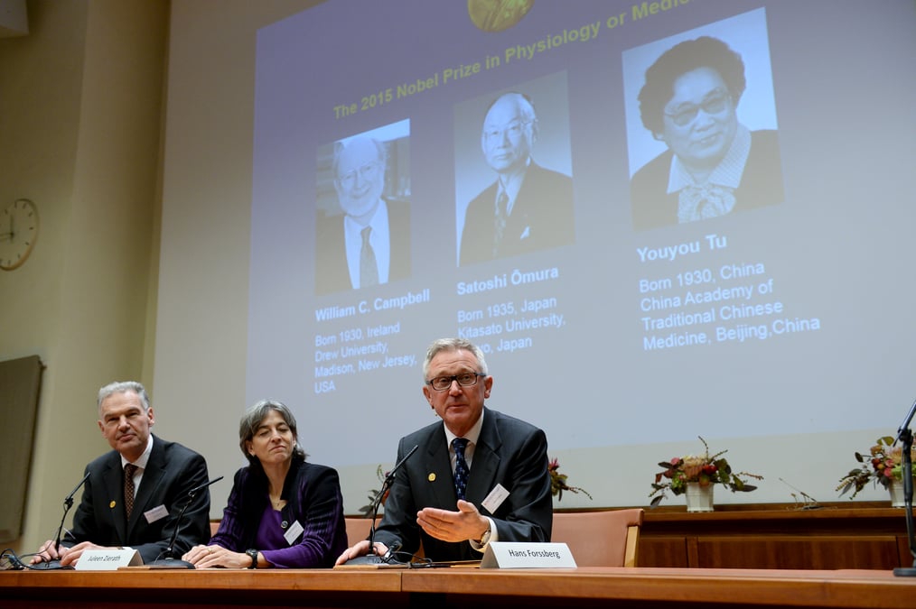 Nobel de medecine pour des travaux sur les maladies parasitaires