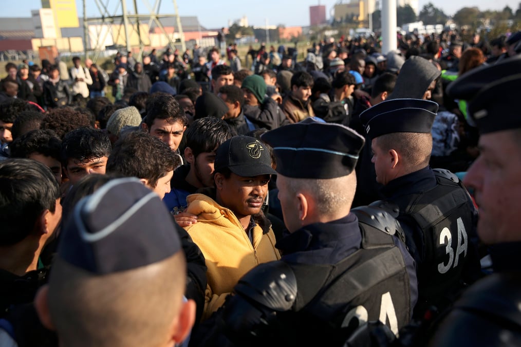 Poursuite de l'evacuation de la "jungle" de calais