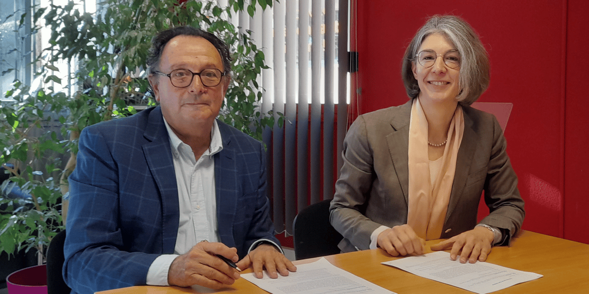 Jean-Marc Oluski, le président du Medef Hérault Montpellier, et Géraldine Lemble, directrice générale adjointe du Medef International.