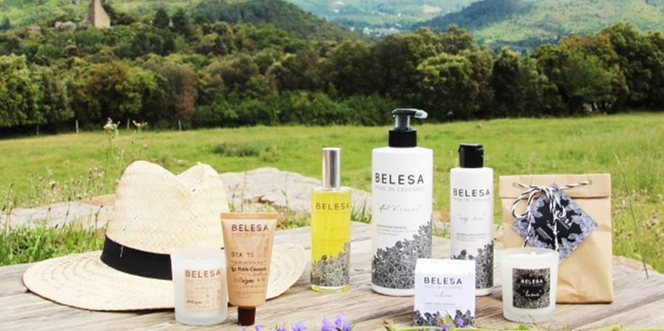 La marque de cosmétiques Belesa, positionnée sur le "Made in Cévennes", propose aujourd'hui trois gammes, soit une trentaine de produits.