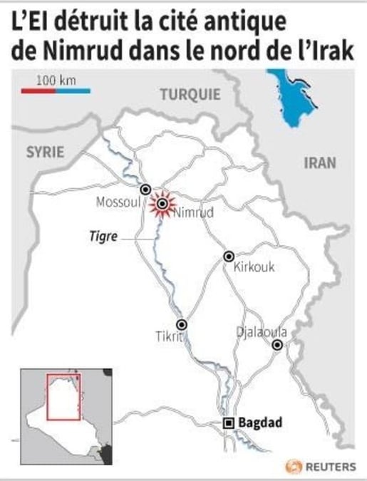 L’ei detruit la cite antique de nimrud dans le nord de l’irak