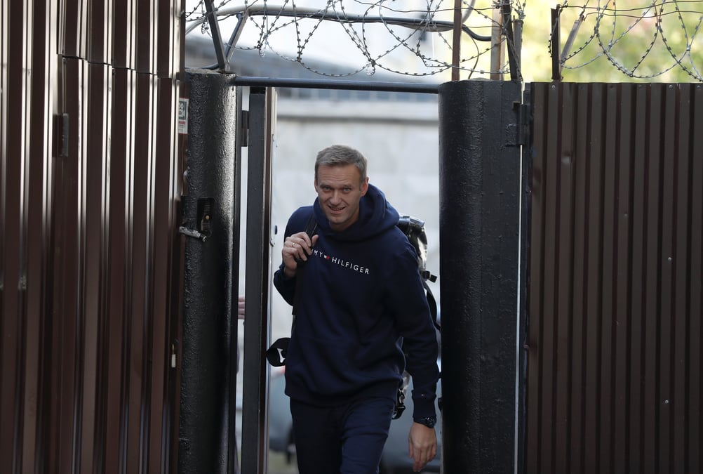 L'opposant russe alexei navalny est sorti de prison