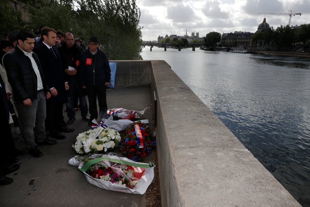 Hommage de macron a un marocain assassine par des skinheads