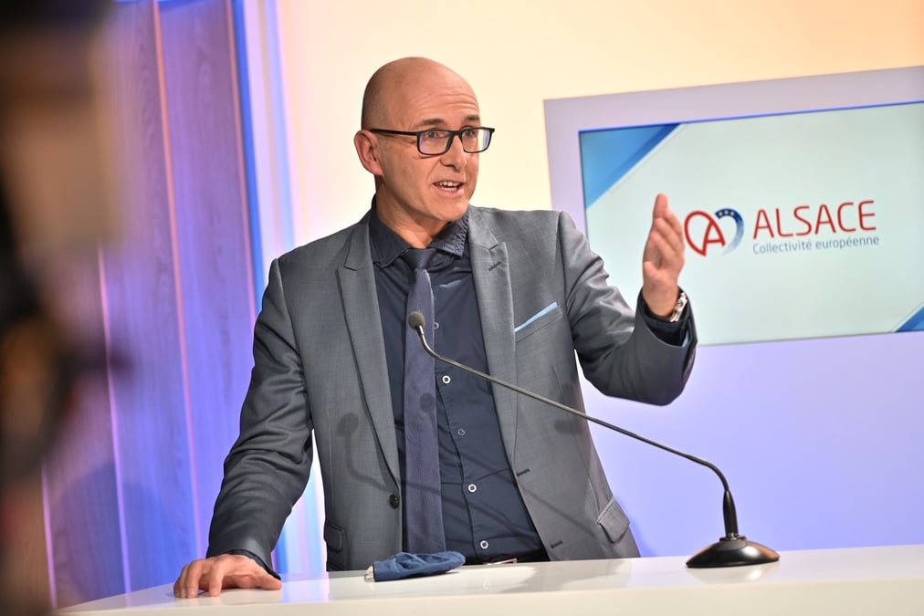 Frédéric Bierry, président de la Collectivité européenne d'Alsace