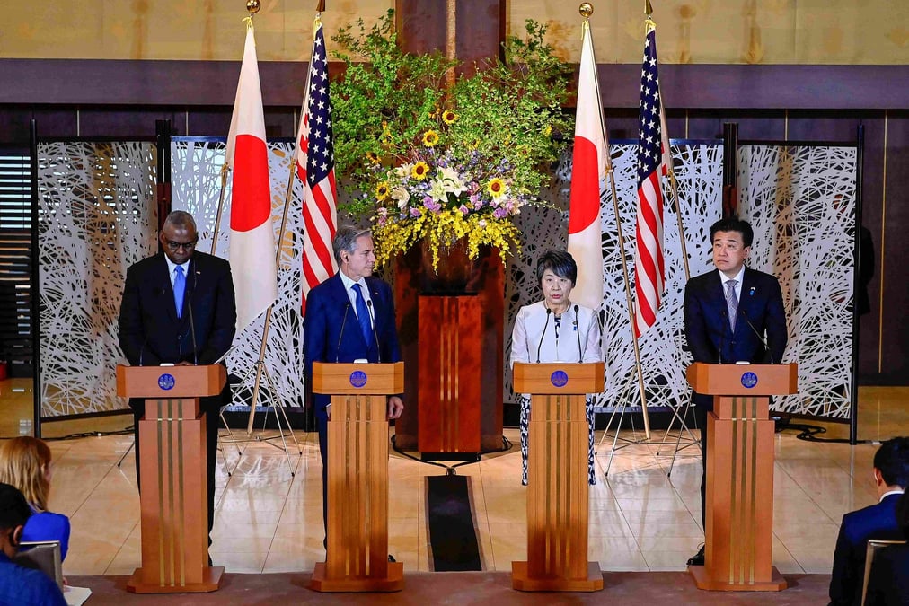 Les Etats-Unis et le Japon s'inquiètent de la politique agressive de la Chine et de son soutien apporté à la Russie, aux côtés de la Corée du Nord.