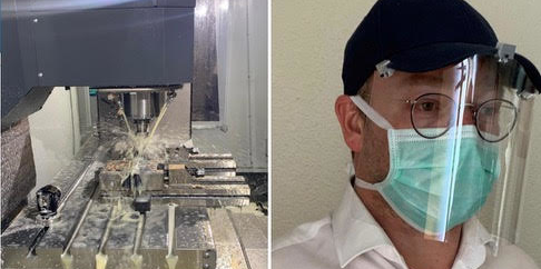 Une entreprise toulousaine s'est lancée dans la conception d'une protection faciale qu'il est possible de porter avec des lunettes et un masque.
