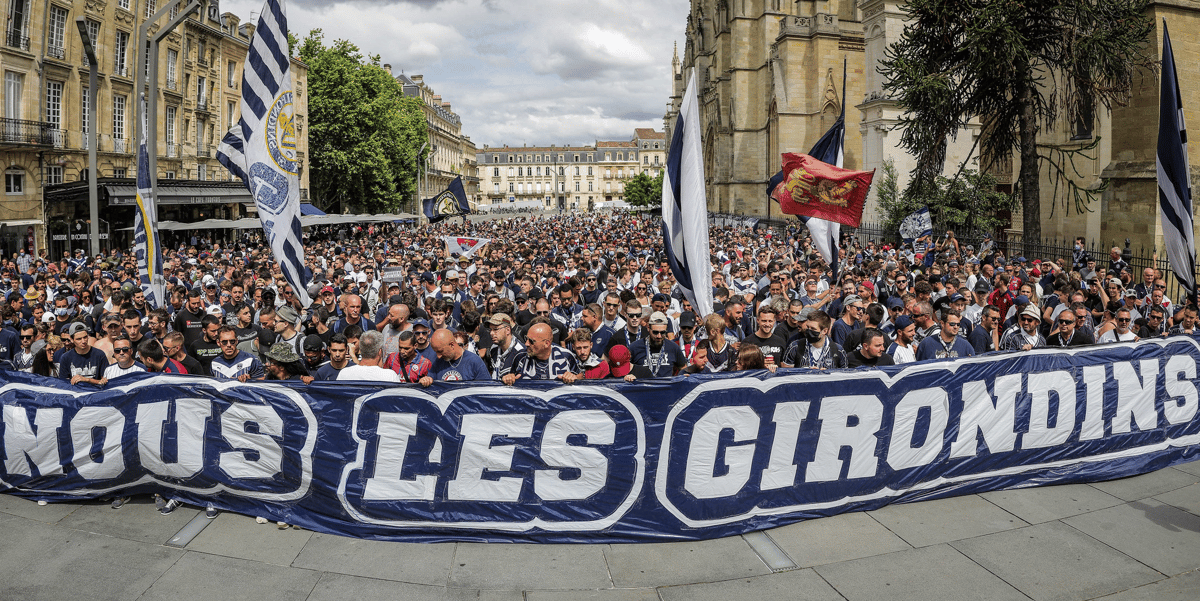 Près de 3.000 supporteurs du club de foot se sont retrouvés ce samedi à l'appel des Ultramarines, avec le cri de ralliement "Nous les Girondins"