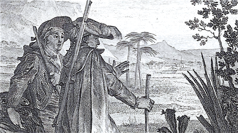 Illustration par Jean-Michel Moreau du chapitre 19 de Candide (Voltaire, 1787)
