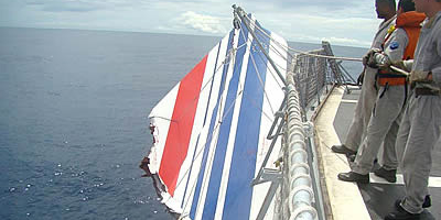 Air France, vol 447, débris, crash, 2009, 9 juin