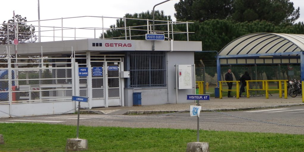 L'entrée ouest de GFT à Blanquefort