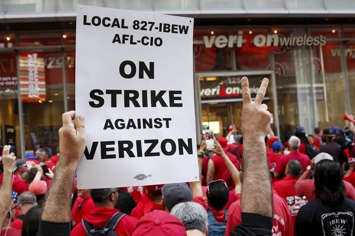 Fin de la greve chez l'operateur verizon aux usa