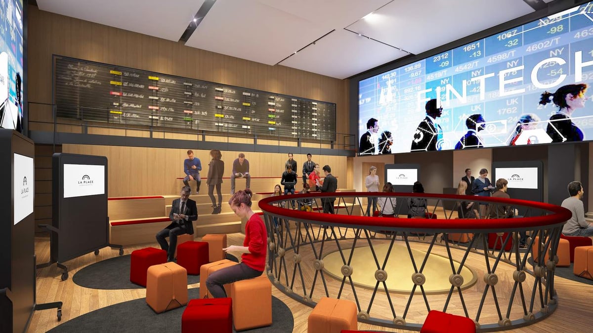Palais Brongniart place Fintech corbeille