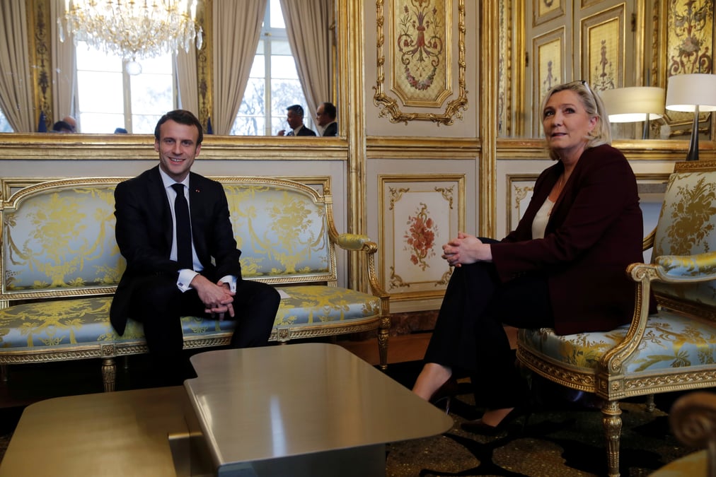 Un duel macron-le pen privilegie par un sondage ifop-fiducial