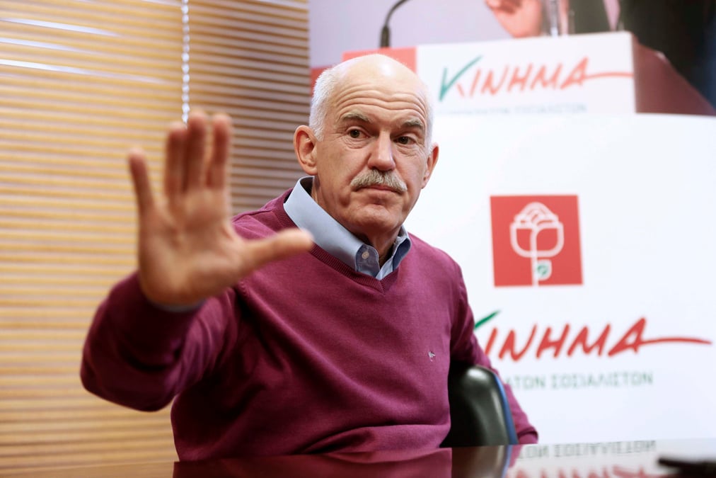 George papandreou ouvert a une alliance avec le parti syriza en grece