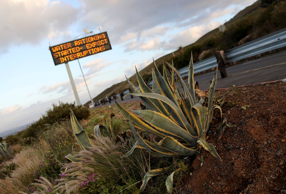 Afrique du sud: la secheresse s'aggrave dans la region du cap
