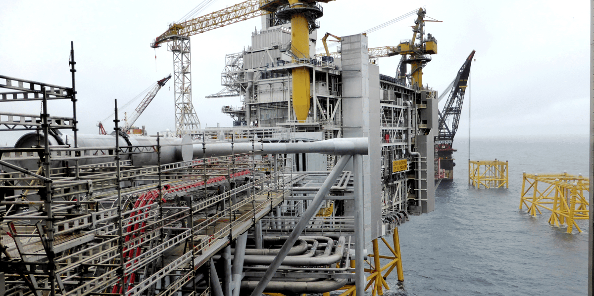 Photo d'archives d'une plateforme petroliere d'equinor en mer du nord