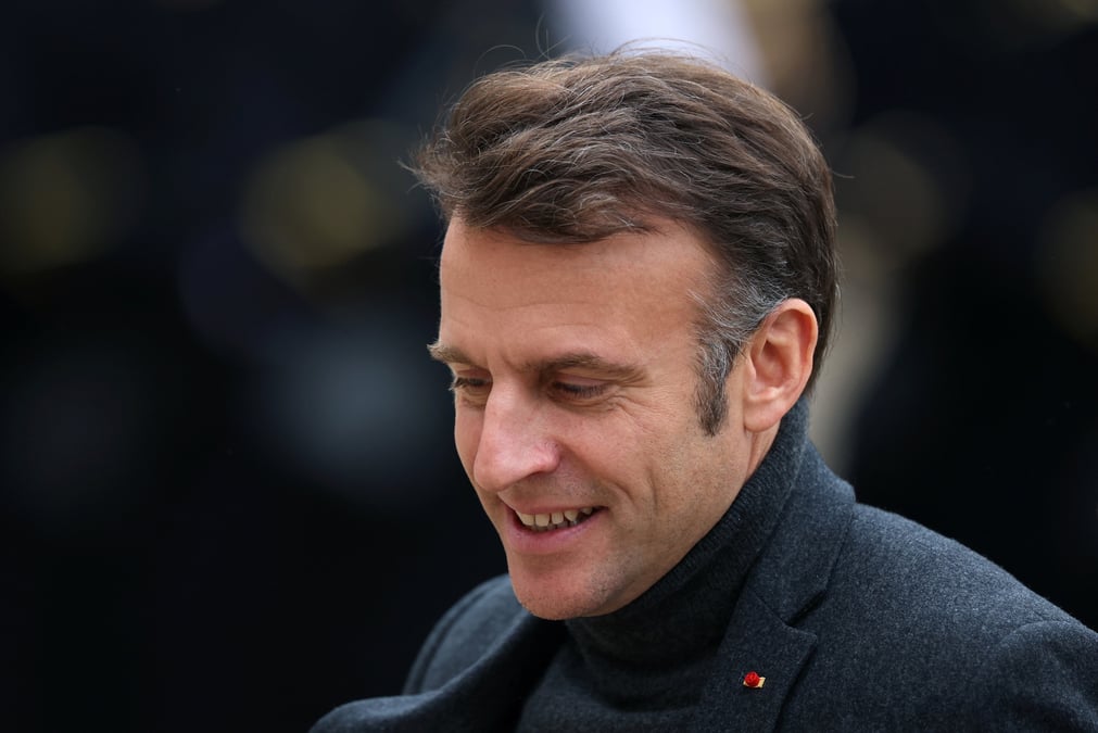 Le president francais emmanuel macron