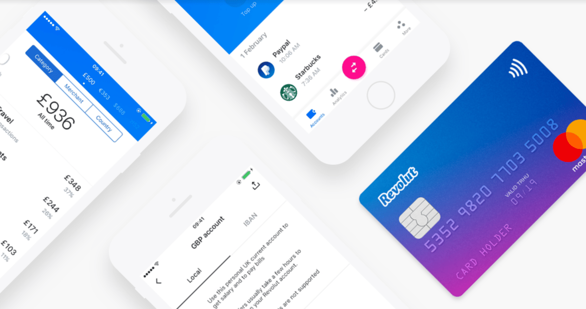 Revolut carte appli néobanque Fintech