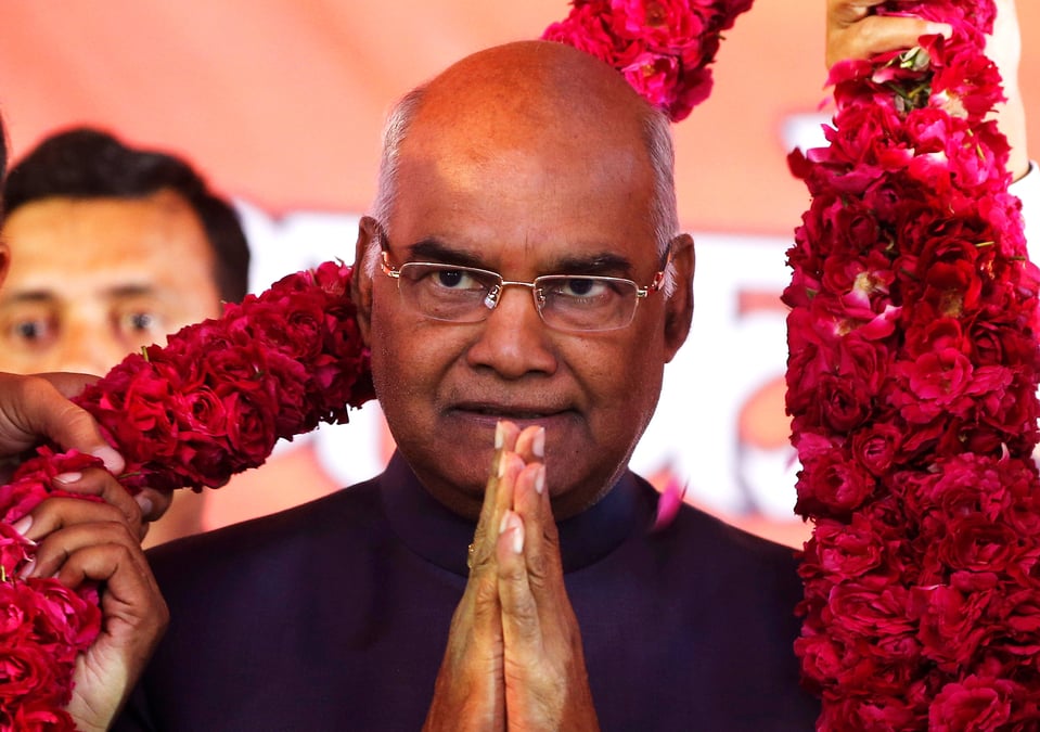 Le candidat du bjp elu president de la republique en inde