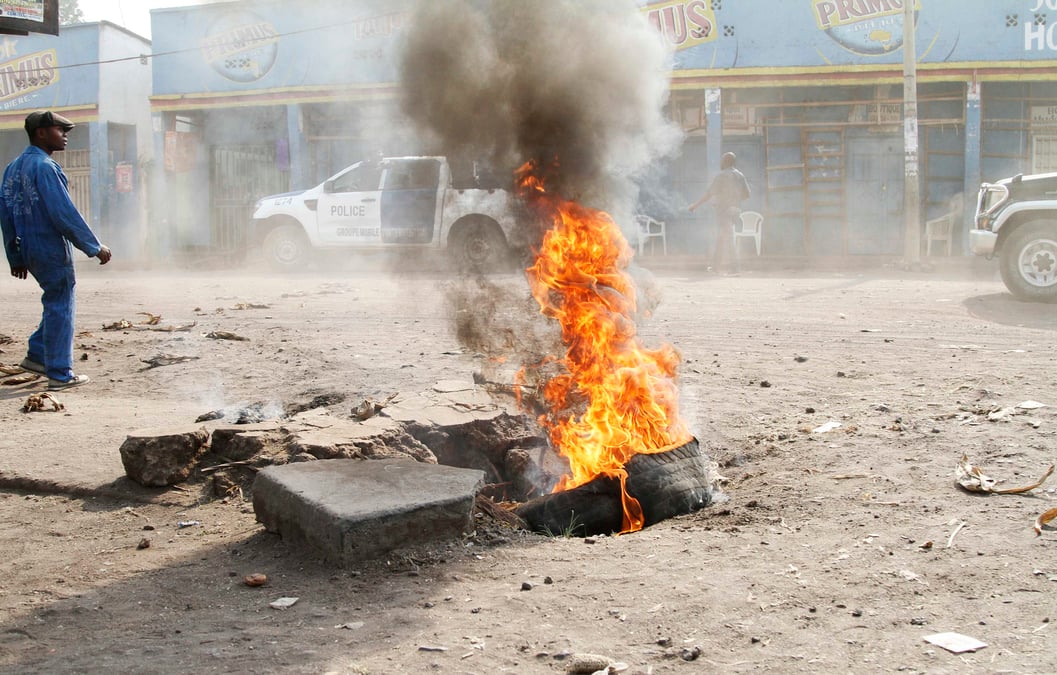Heurts entre manifestants et forces de l'ordre a kinshasa