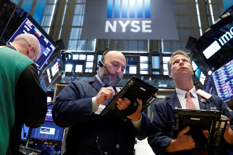 La bourse de new york finit en baisse