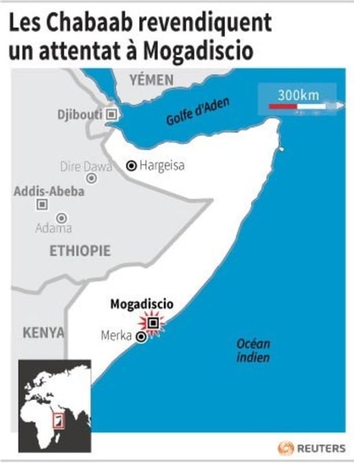 Les chabaab revendiquent un attentat a mogadiscio