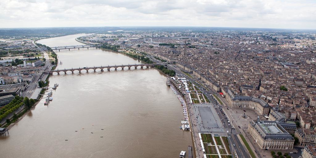 Bordeaux vue aérienne