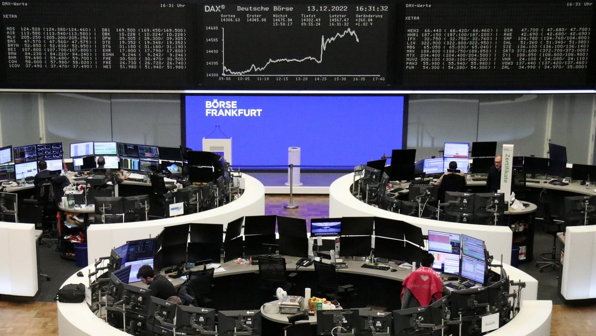 L'indice allemand dax a la bourse de francfort