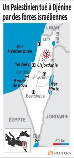 Un palestinien tue a djenine par des forces israeliennes