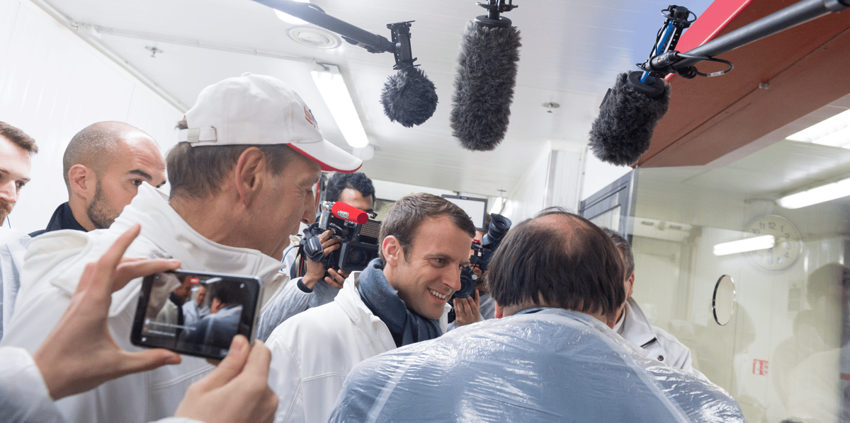 Rungis, 2017, Macron