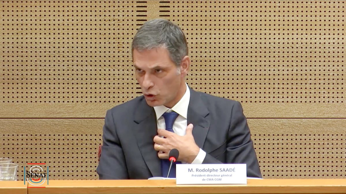 Rodolphe Saadé, CMA CGM, fret maritime, audition au Sénat, super-profits