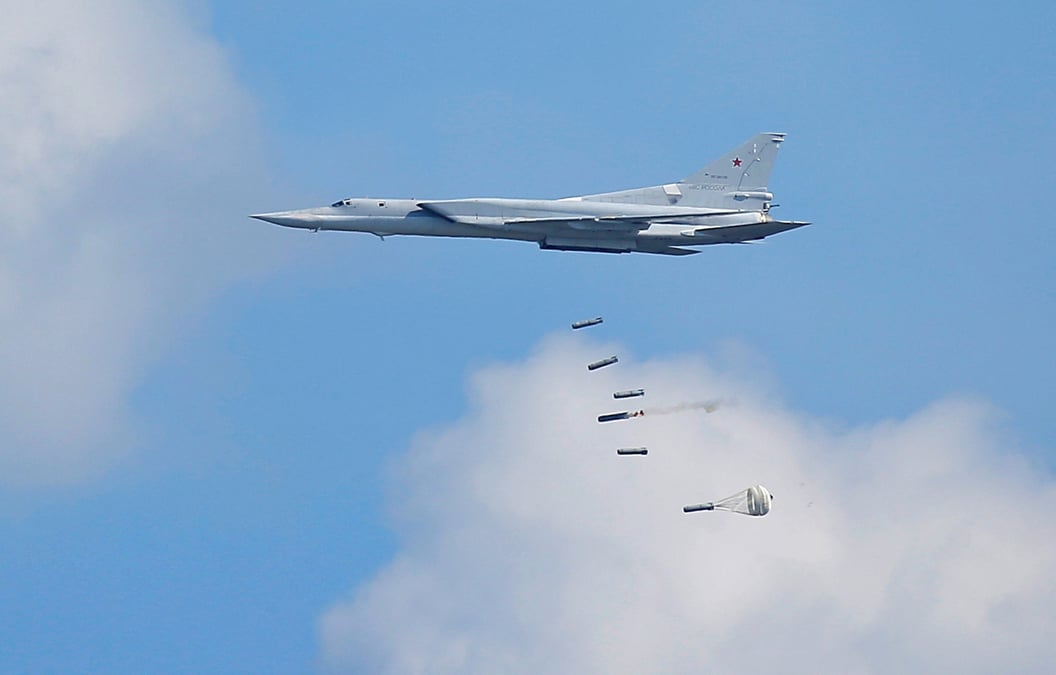 Un bombardier tupolev tu-22m3 lors des jeux internationaux de l'armee 2016, en russie