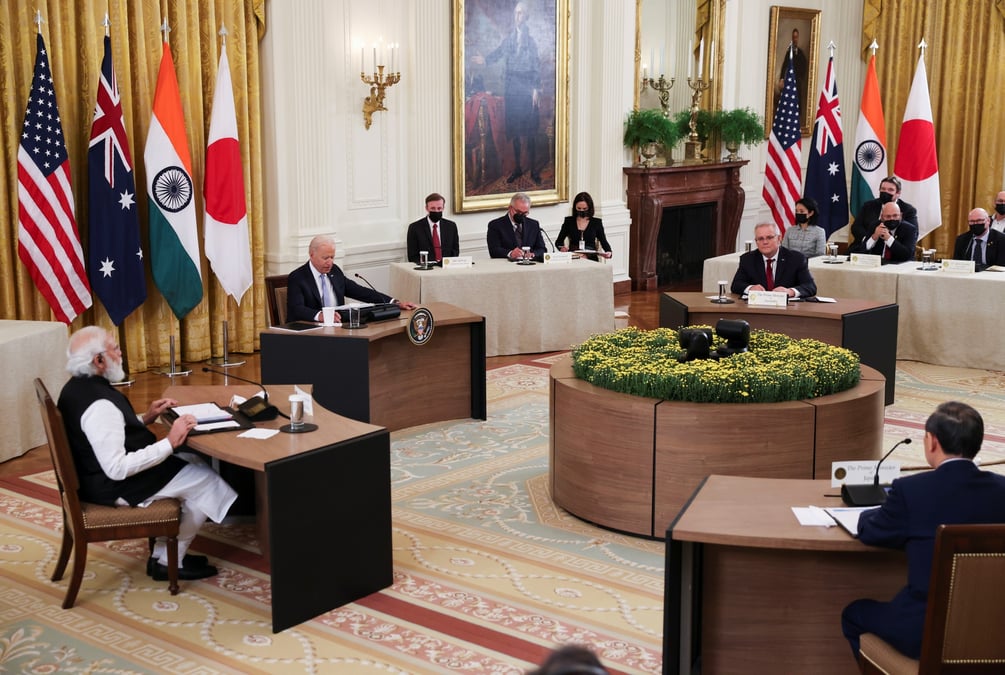 Les dirigeants du "quad" plaident pour une region indo-pacifique libre