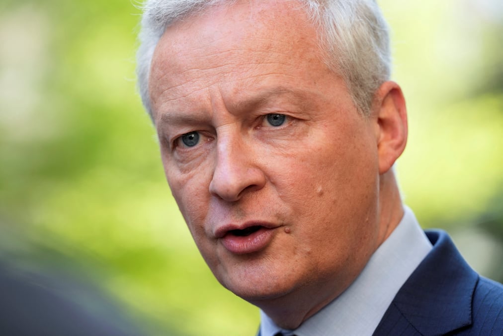 Le ministre francais des finances bruno le maire