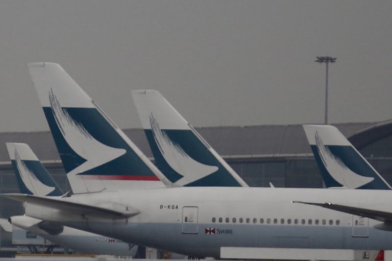 Un A350 de la compagnie Cathay Pacific