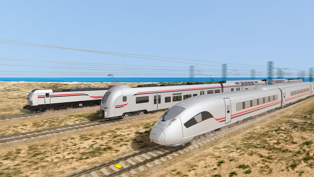 Siemens trains Egypte
