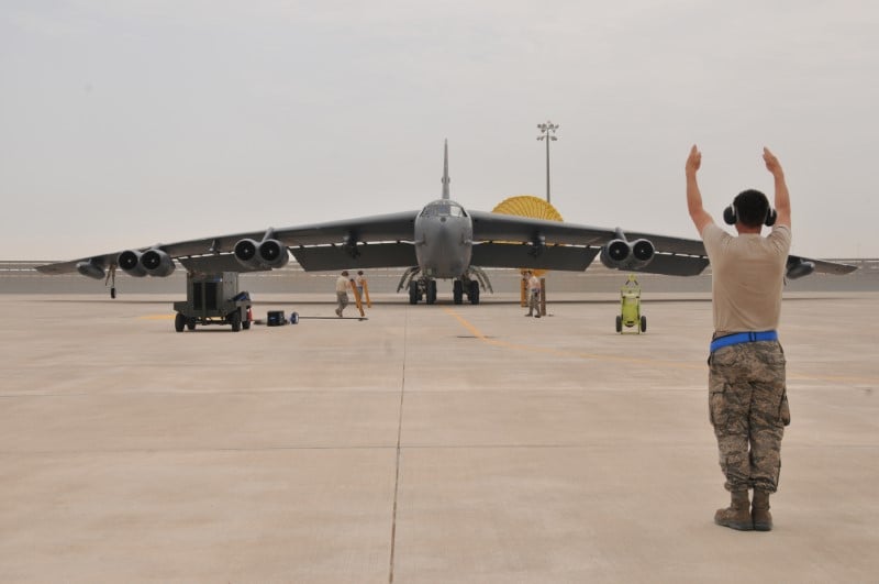 Des bombardiers b-52 des forces americaines deployes au qatar