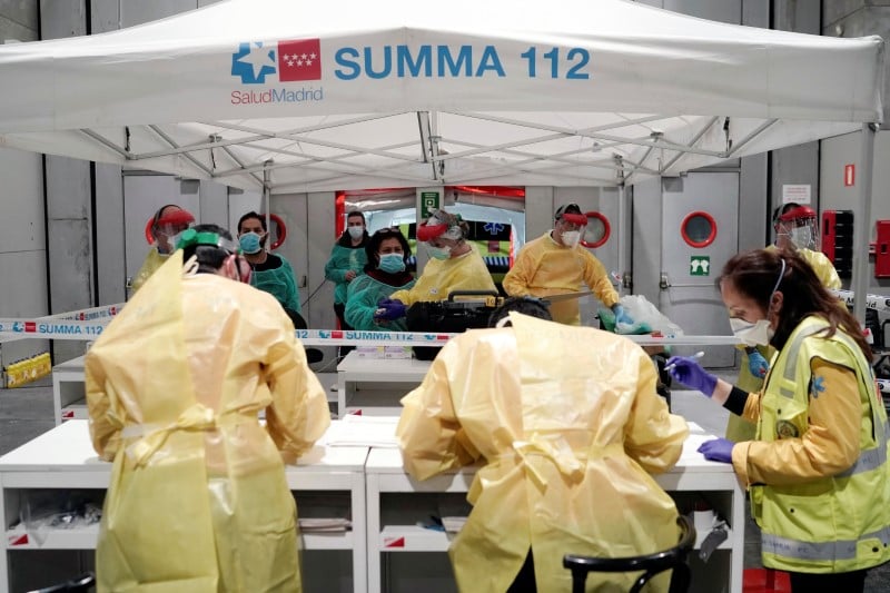 Coronavirus: l'espagne totalise plus de 1.700 deces