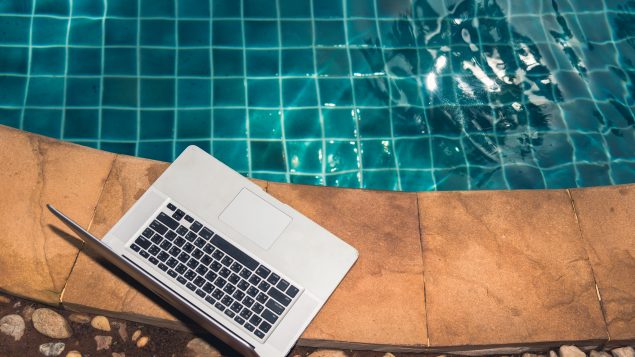 télétravail piscine