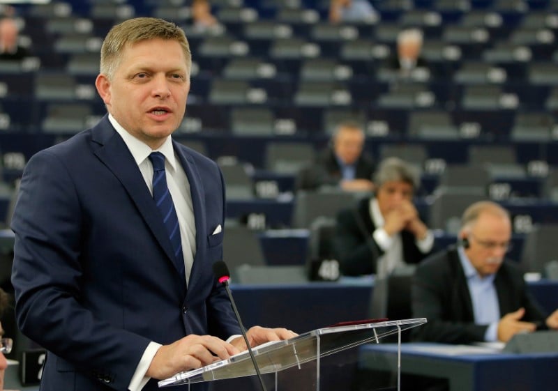Discours europhile, mais critique du premier ministre slovaque